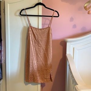 ❌ not for sale❌Rust Leopard print mini slip dress